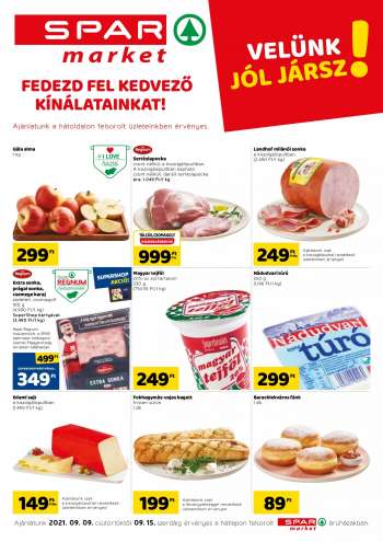 Újság SPAR market - 2021.09.09 - 2021.09.15.
