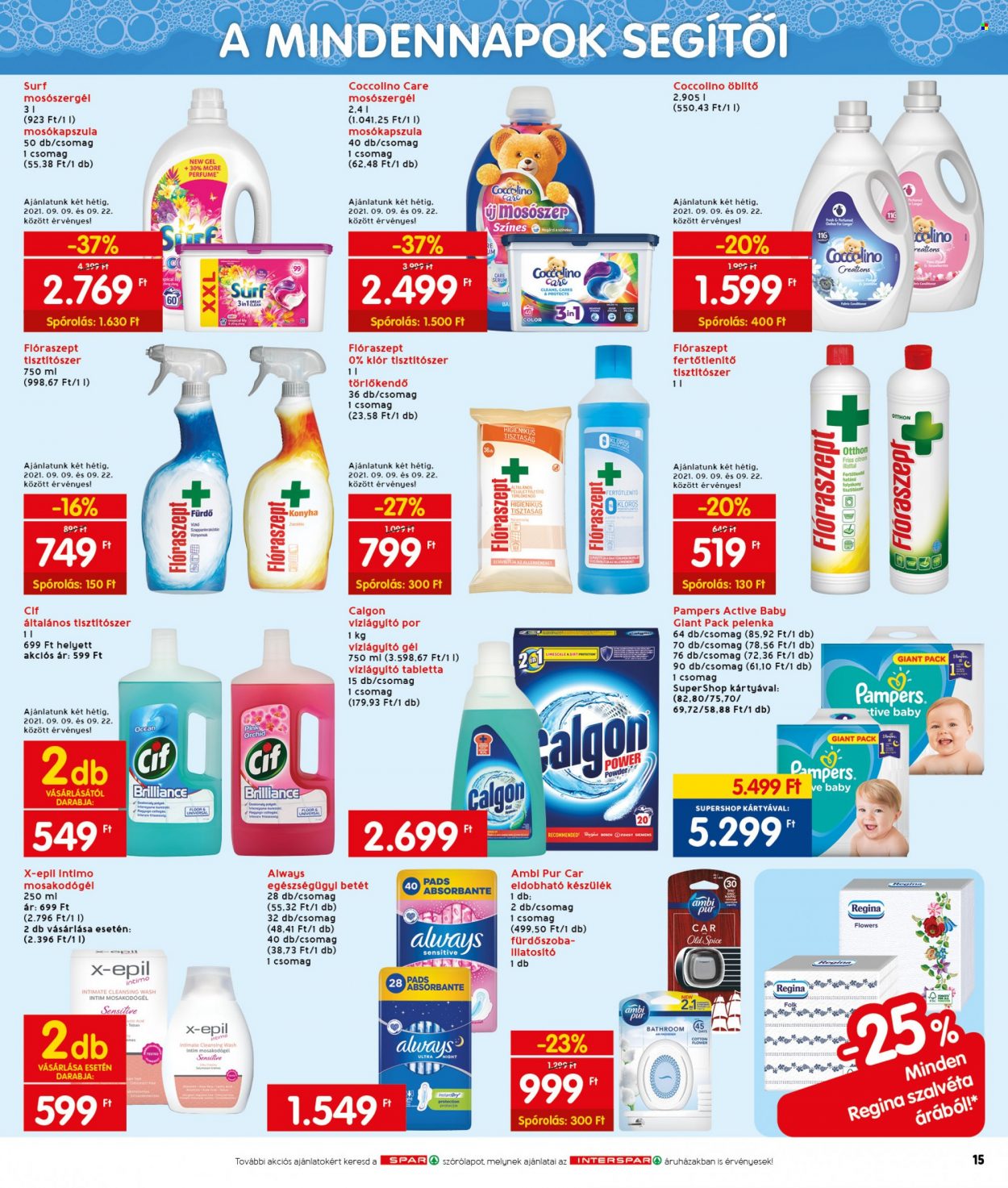 INTERSPAR akciós újságok - 2021.09.09 - 2021.09.15. Oldal 19
