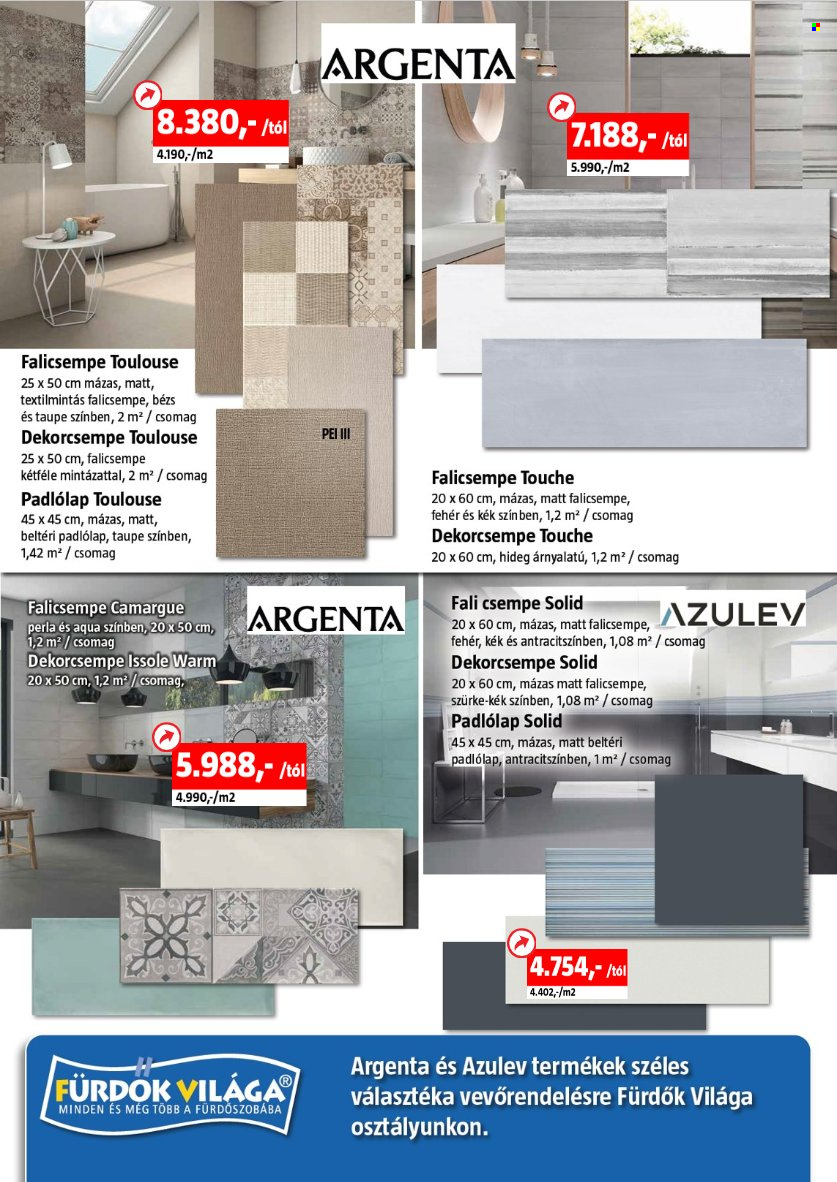 thumbnail - Bauhaus akciós újsága  - Akciós termékek - padlólap, falicsempe, csempe, dekorcsempe.  3. Oldal