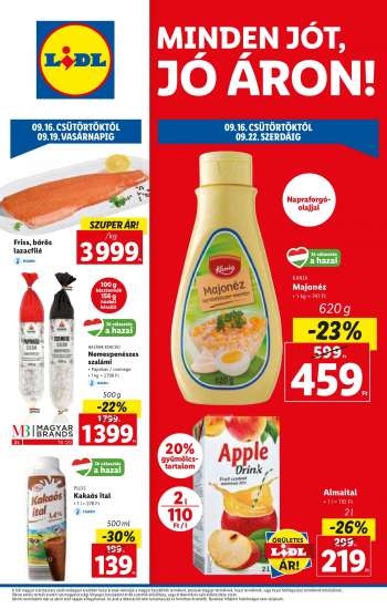 Újság Lidl - 2021.09.16 - 2021.09.22.