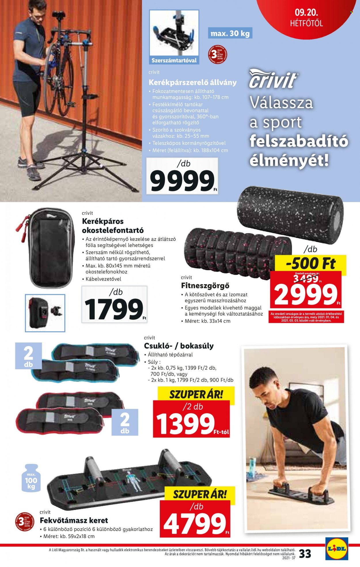 Lidl akciós újságok - 2021.09.16 - 2021.09.22. Oldal 33