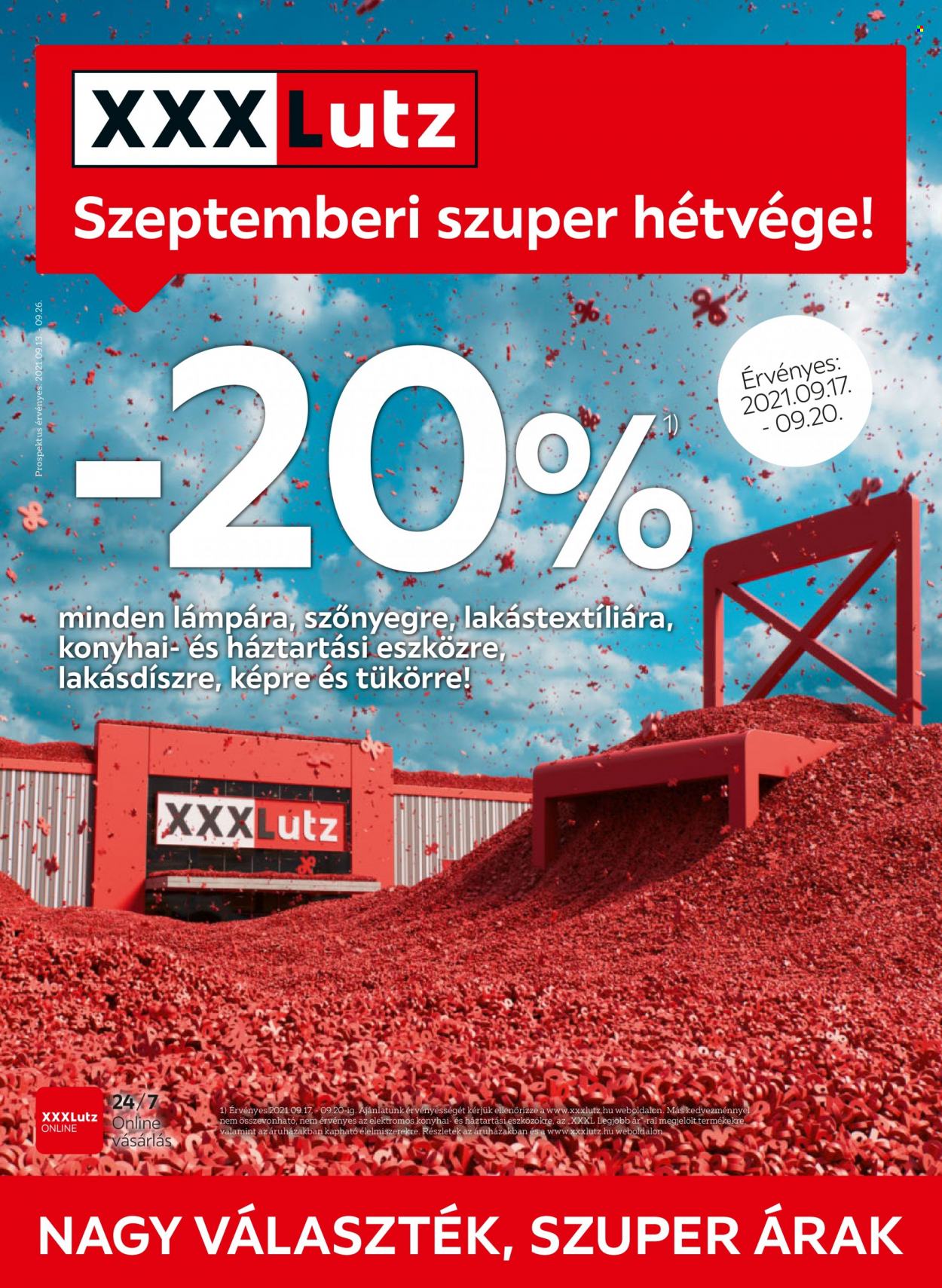XXXLutz akciós újságok - 2021.09.13 - 2021.09.26. Oldal 1