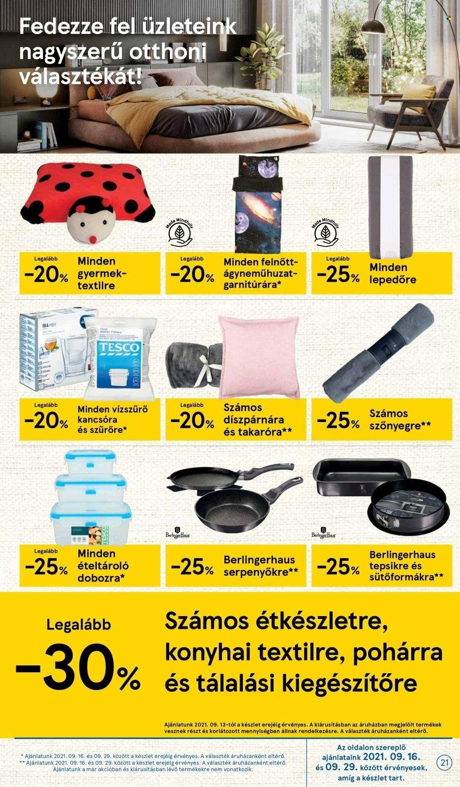 TESCO akciós újságok - 2021.09.16 - 2021.09.22. Oldal 21