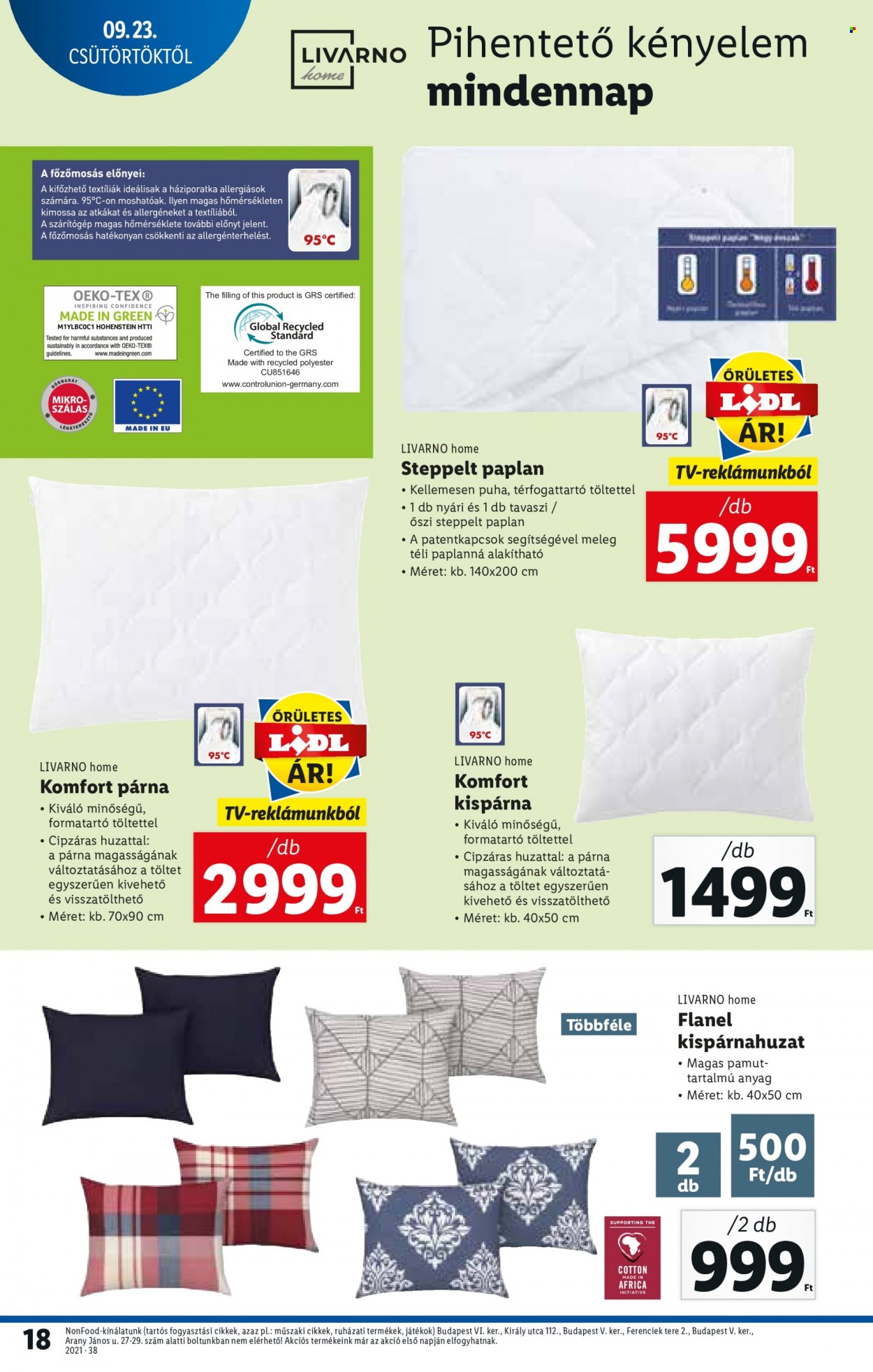Lidl akciós újságok - 2021.09.23 - 2021.09.29. Oldal 18