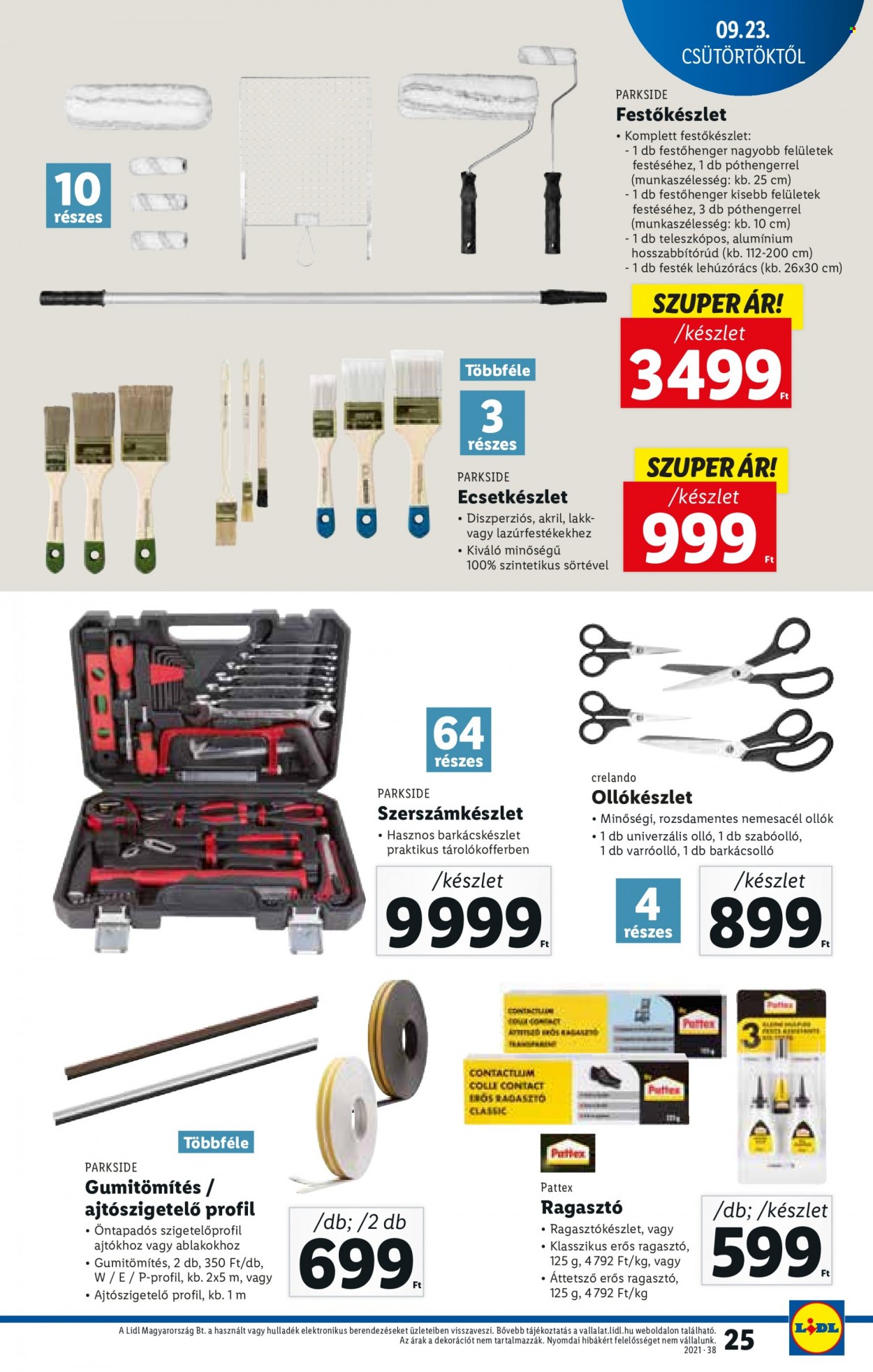 Lidl akciós újságok - 2021.09.23 - 2021.09.29. Oldal 25