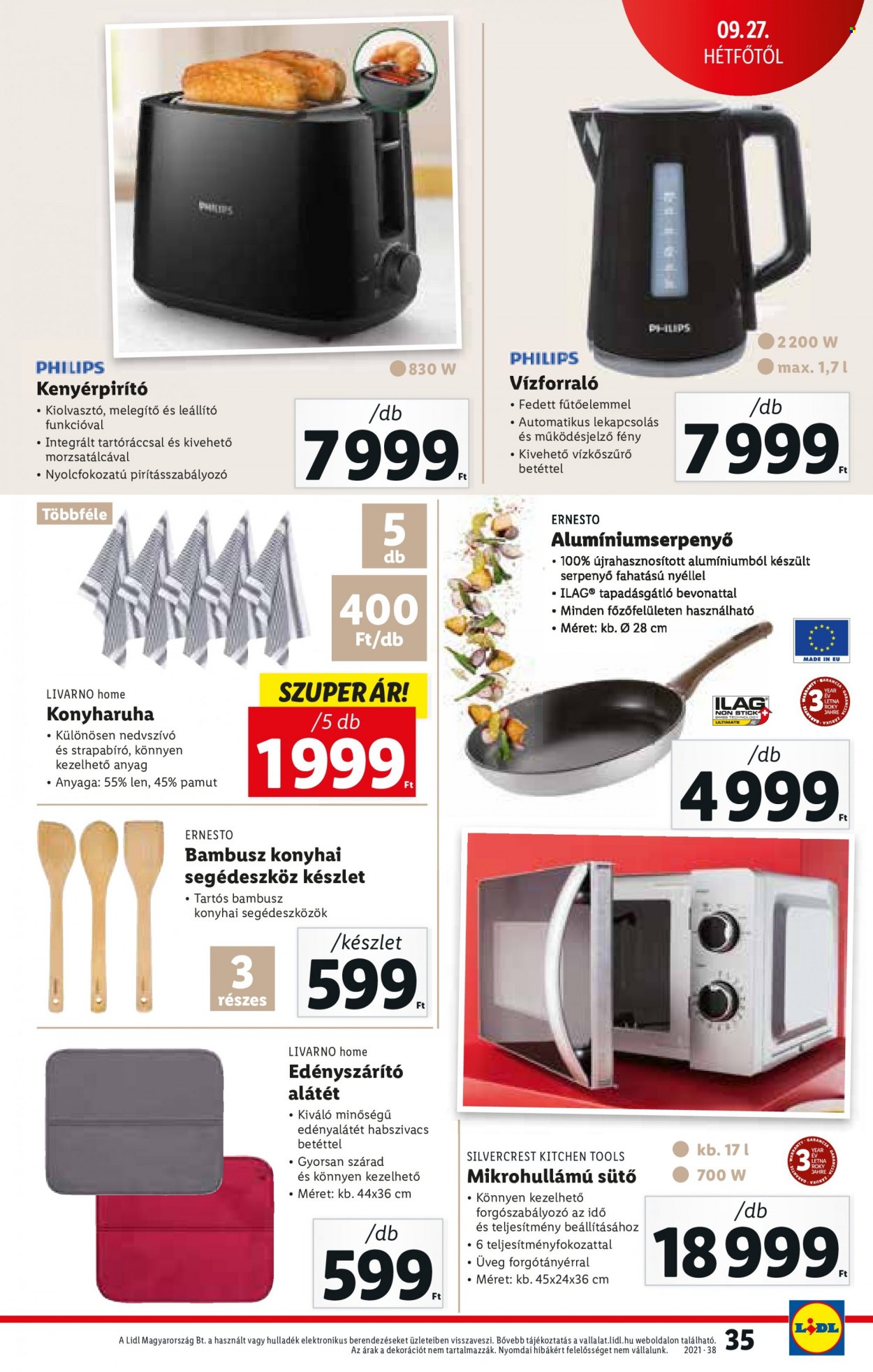 Lidl akciós újságok - 2021.09.23 - 2021.09.29. Oldal 35