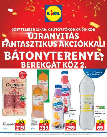 Újság Lidl - 2021.09.23 - 2021.09.26.