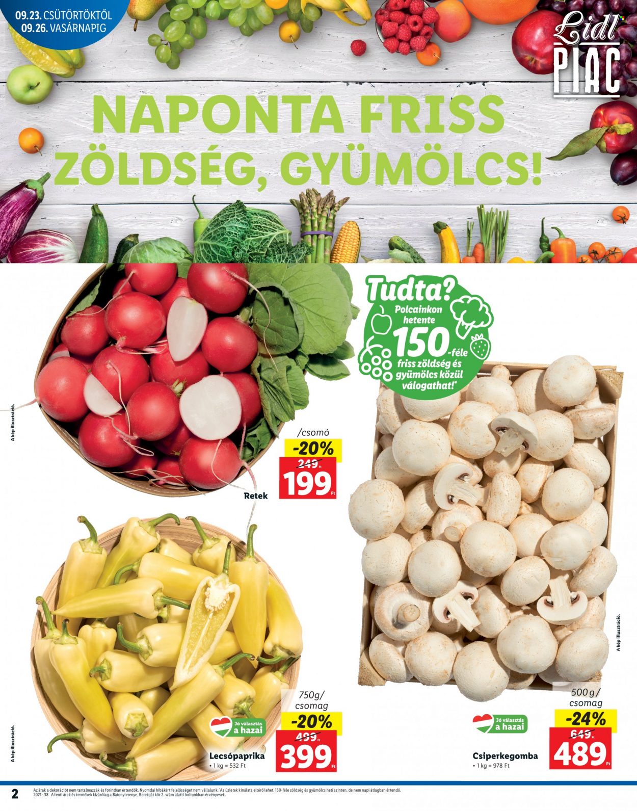 Lidl akciós újságok - 2021.09.23 - 2021.09.26. Oldal 2
