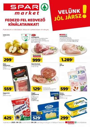 Újság SPAR market - 2021.09.23 - 2021.09.29.