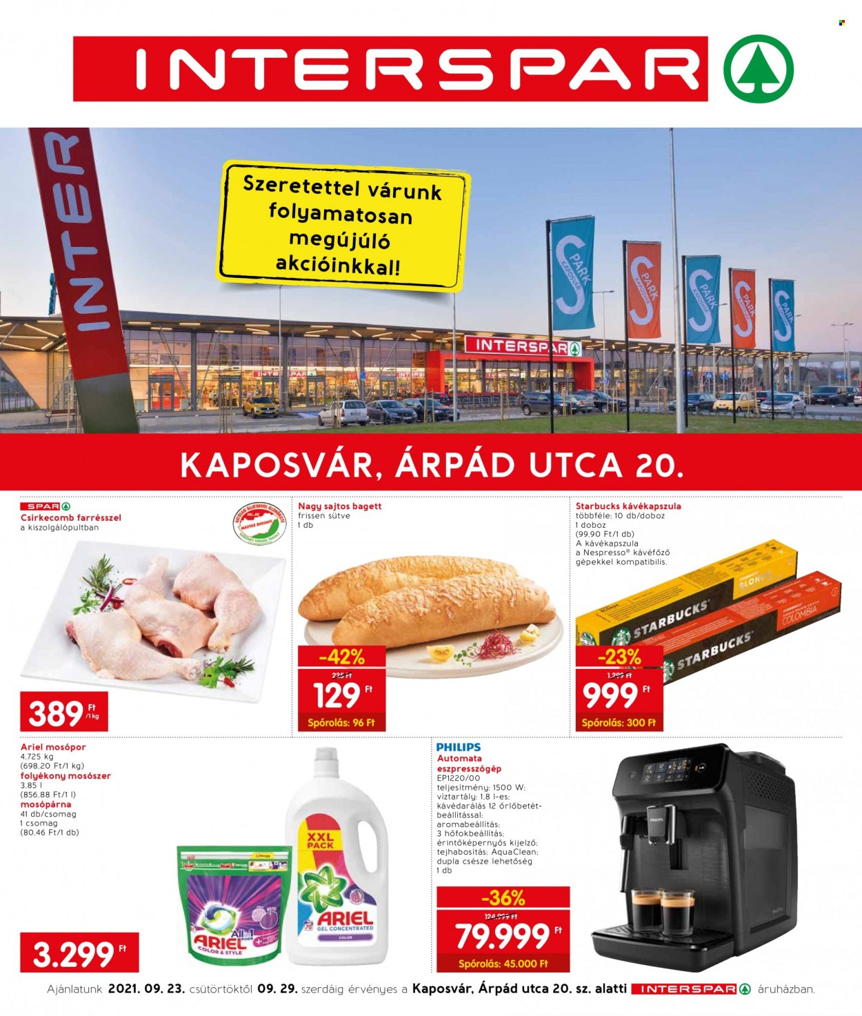 INTERSPAR akciós újságok - 2021.09.23 - 2021.09.29. Oldal 1