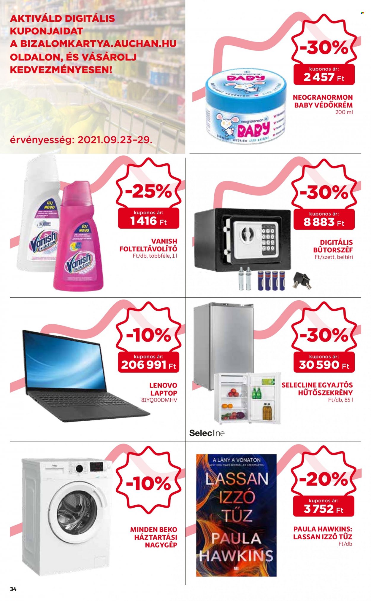 Auchan akciós újságok - 2021.09.23 - 2021.09.29. Oldal 34