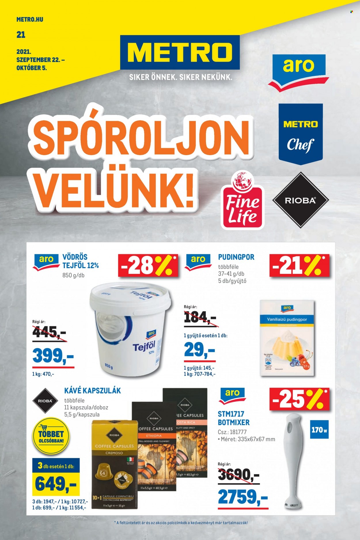 Metro akciós újságok - 2021.09.22 - 2021.10.05. Oldal 36