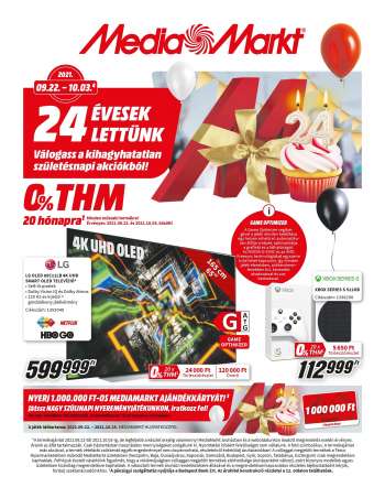 Újság MediaMarkt - 2021.09.22 - 2021.10.03.