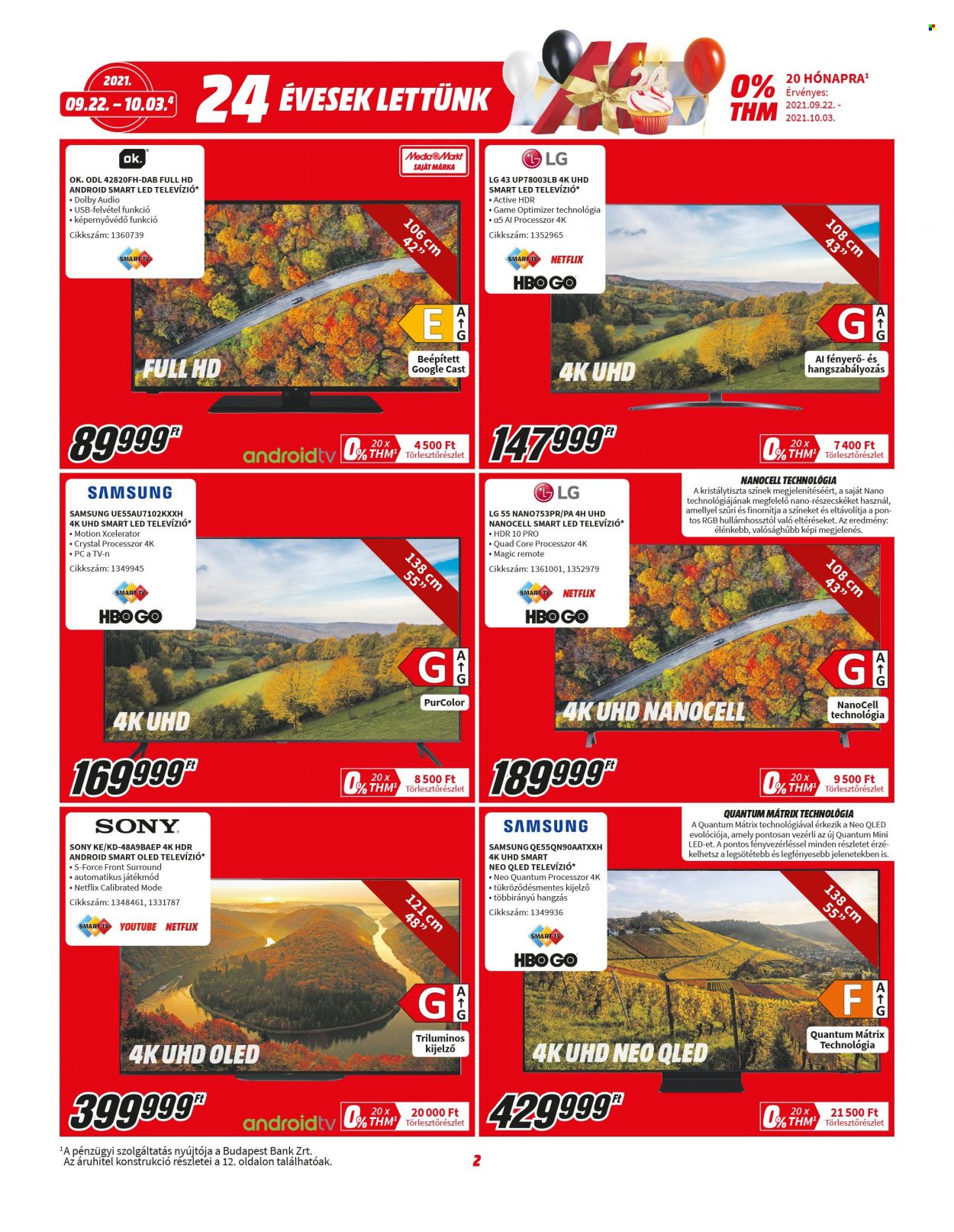 MediaMarkt akciós újságok - 2021.09.22 - 2021.10.03. Oldal 2