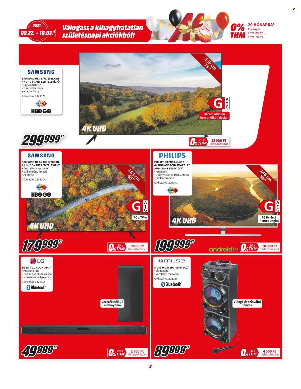 MediaMarkt akciós újságok - 2021.09.22 - 2021.10.03. Oldal 3
