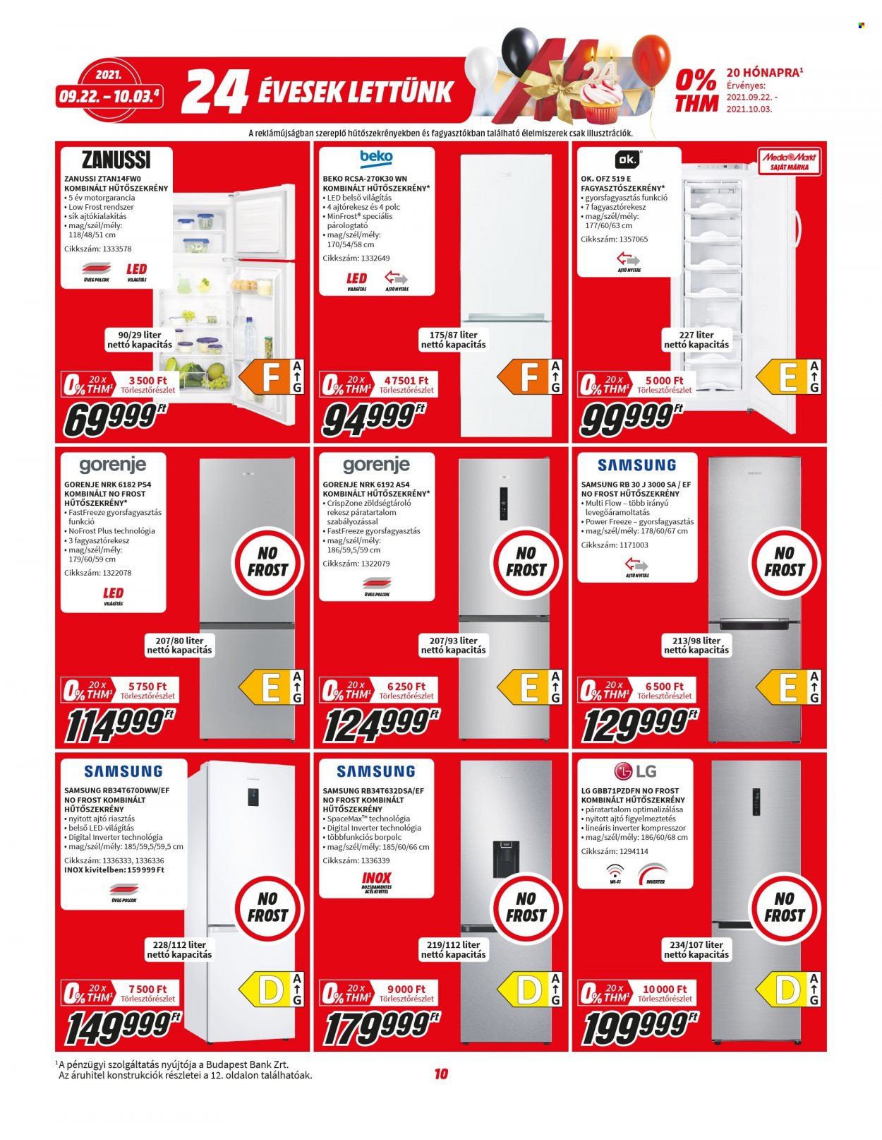 MediaMarkt akciós újságok - 2021.09.22 - 2021.10.03. Oldal 10