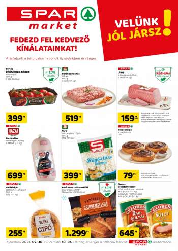 Újság SPAR market - 2021.09.30 - 2021.10.06.