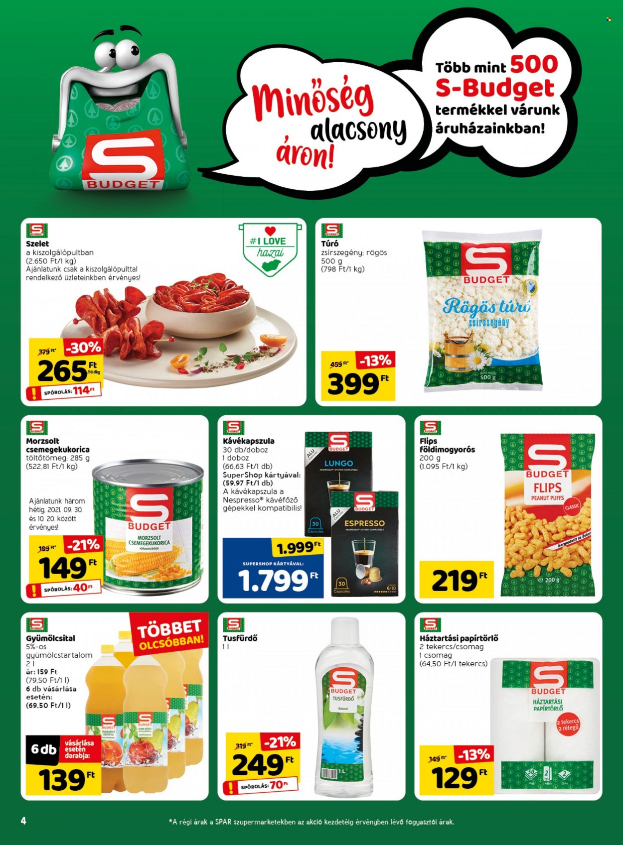 SPAR akciós újságok - 2021.09.30 - 2021.10.06. Oldal 4