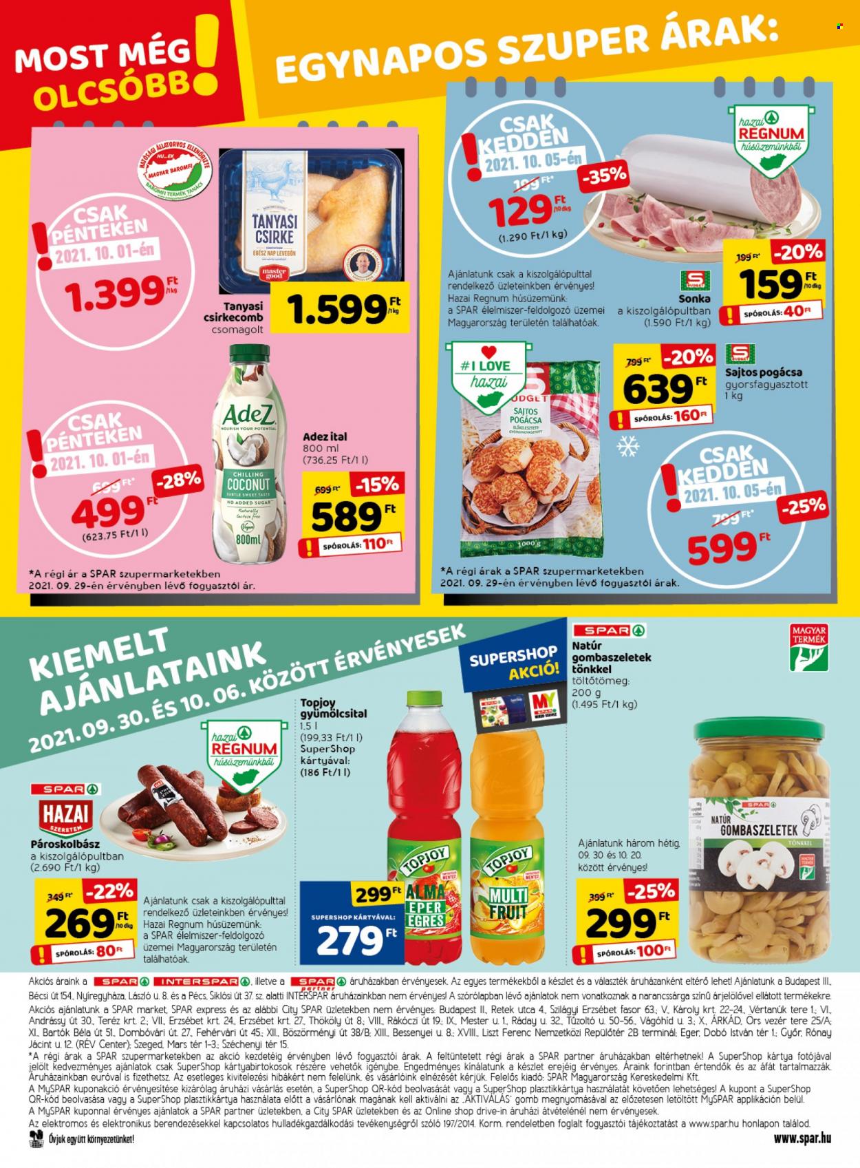 SPAR akciós újságok - 2021.09.30 - 2021.10.06. Oldal 34