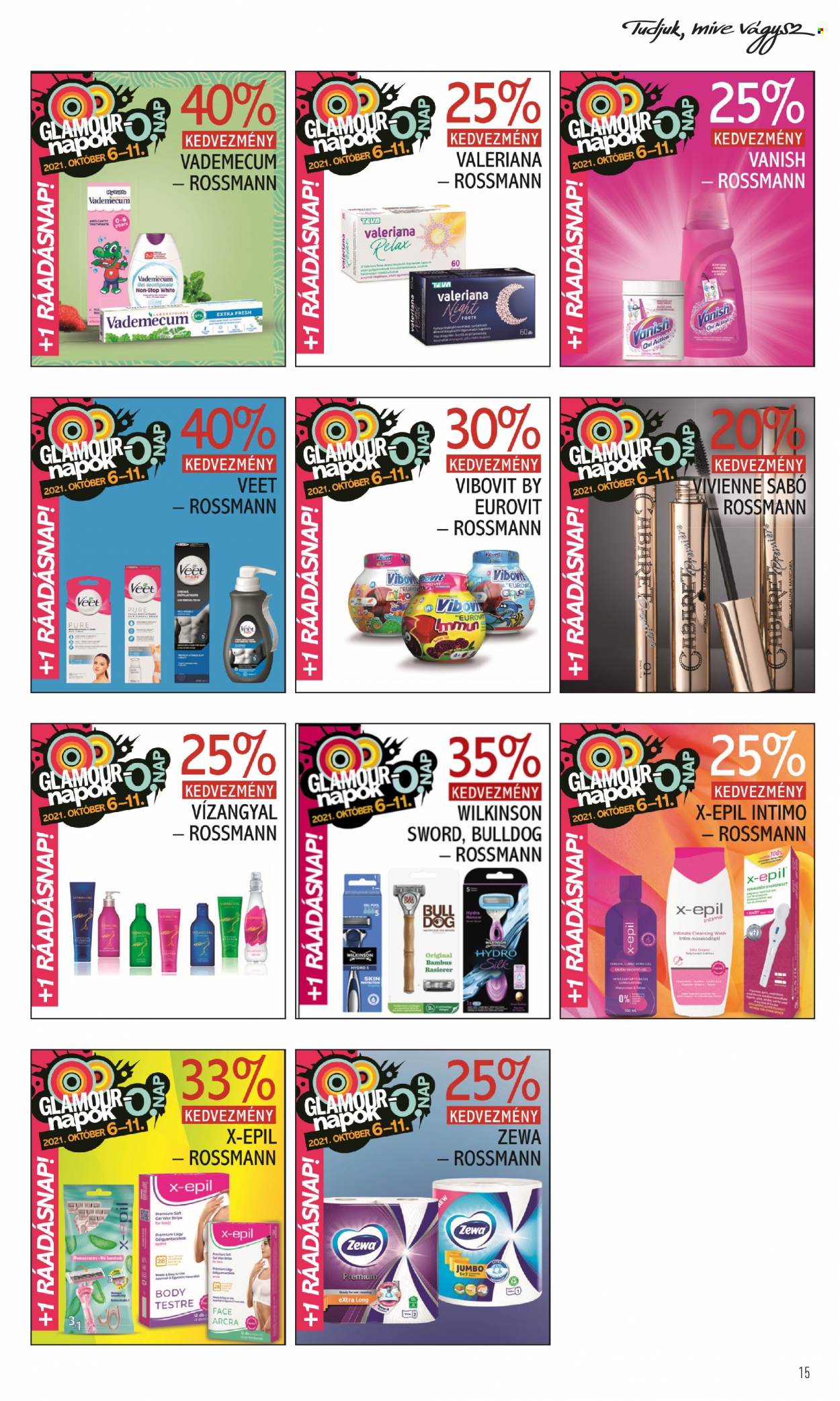 Rossmann akciós újságok - 2021.10.06 - 2021.10.11. Oldal 15