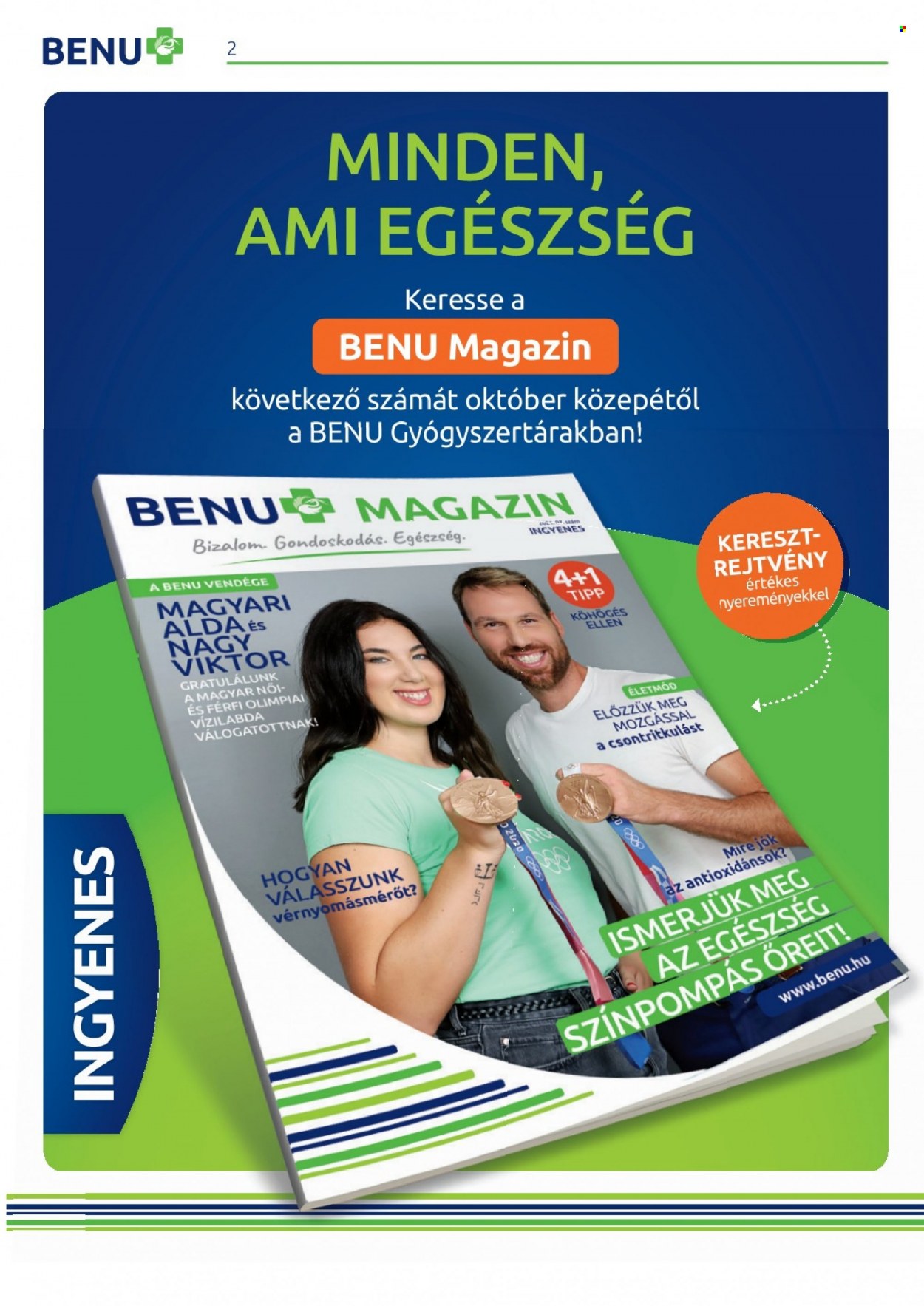 BENU Gyógyszertár akciós újságok - 2021.10.01 - 2021.10.31. Oldal 2