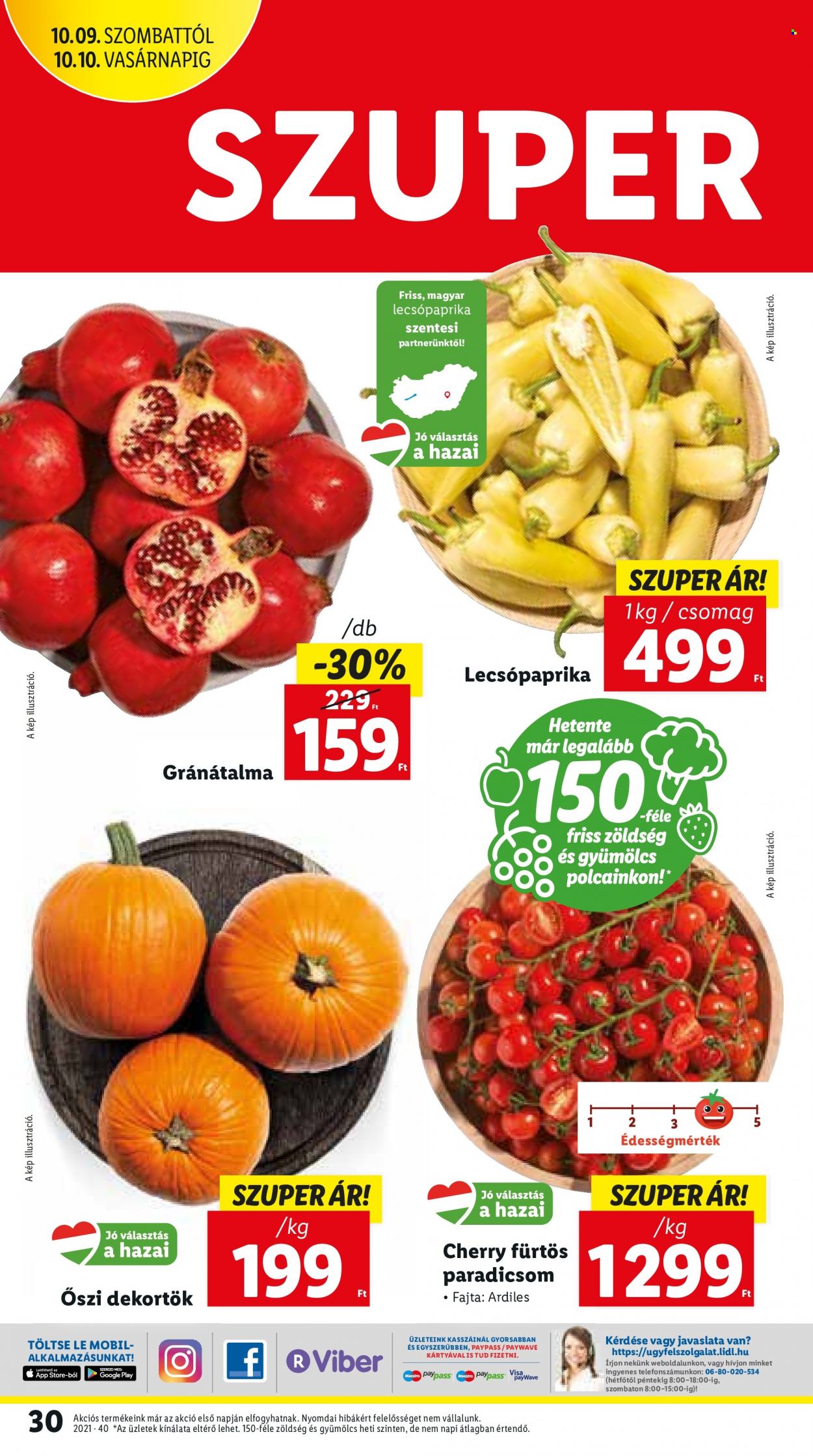 Lidl akciós újságok - 2021.10.07 - 2021.10.13. Oldal 30
