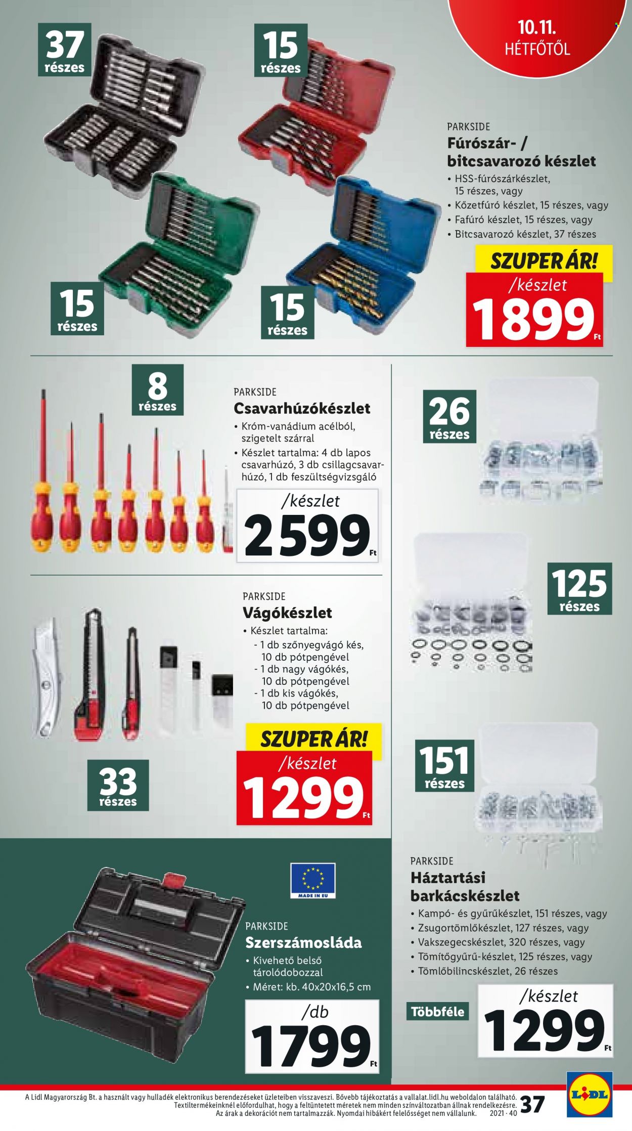 Lidl akciós újságok - 2021.10.07 - 2021.10.13. Oldal 37