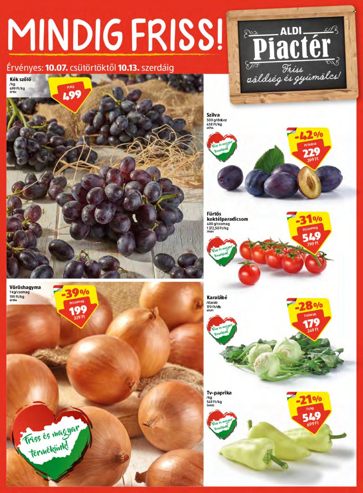 Aldi akciós újságok - 2021.10.07 - 2021.10.13. Oldal 2