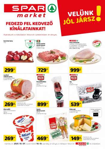 Újság SPAR market - 2021.10.07 - 2021.10.13.