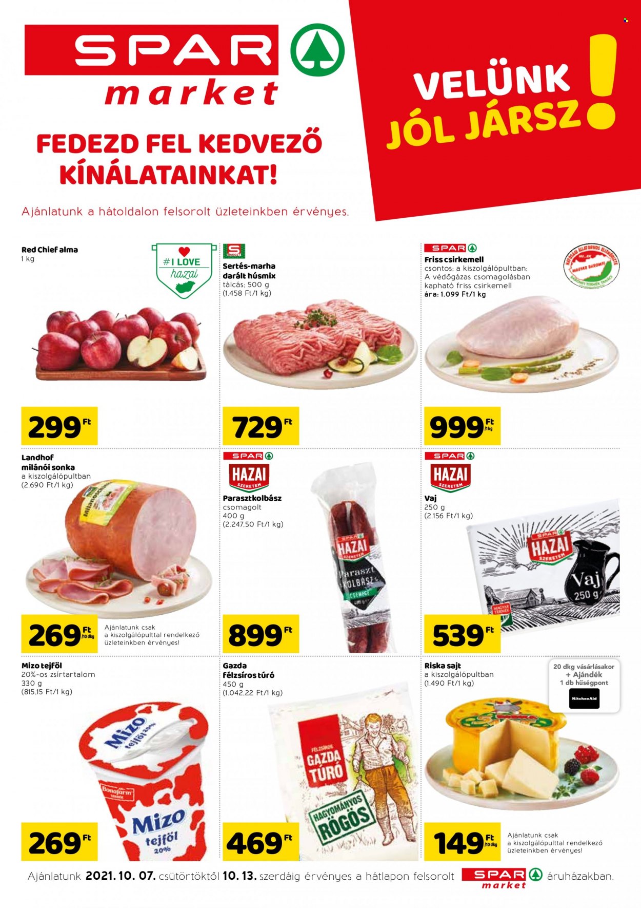 SPAR market akciós újságok - 2021.10.07 - 2021.10.13. Oldal 1