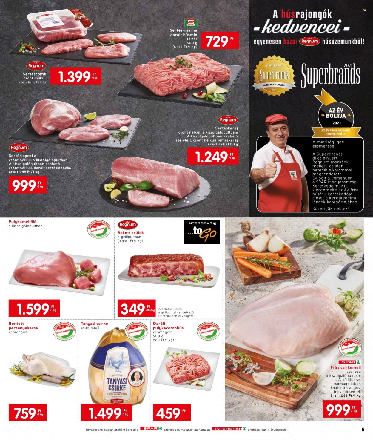 INTERSPAR akciós újságok - 2021.10.07 - 2021.10.13. Oldal 5