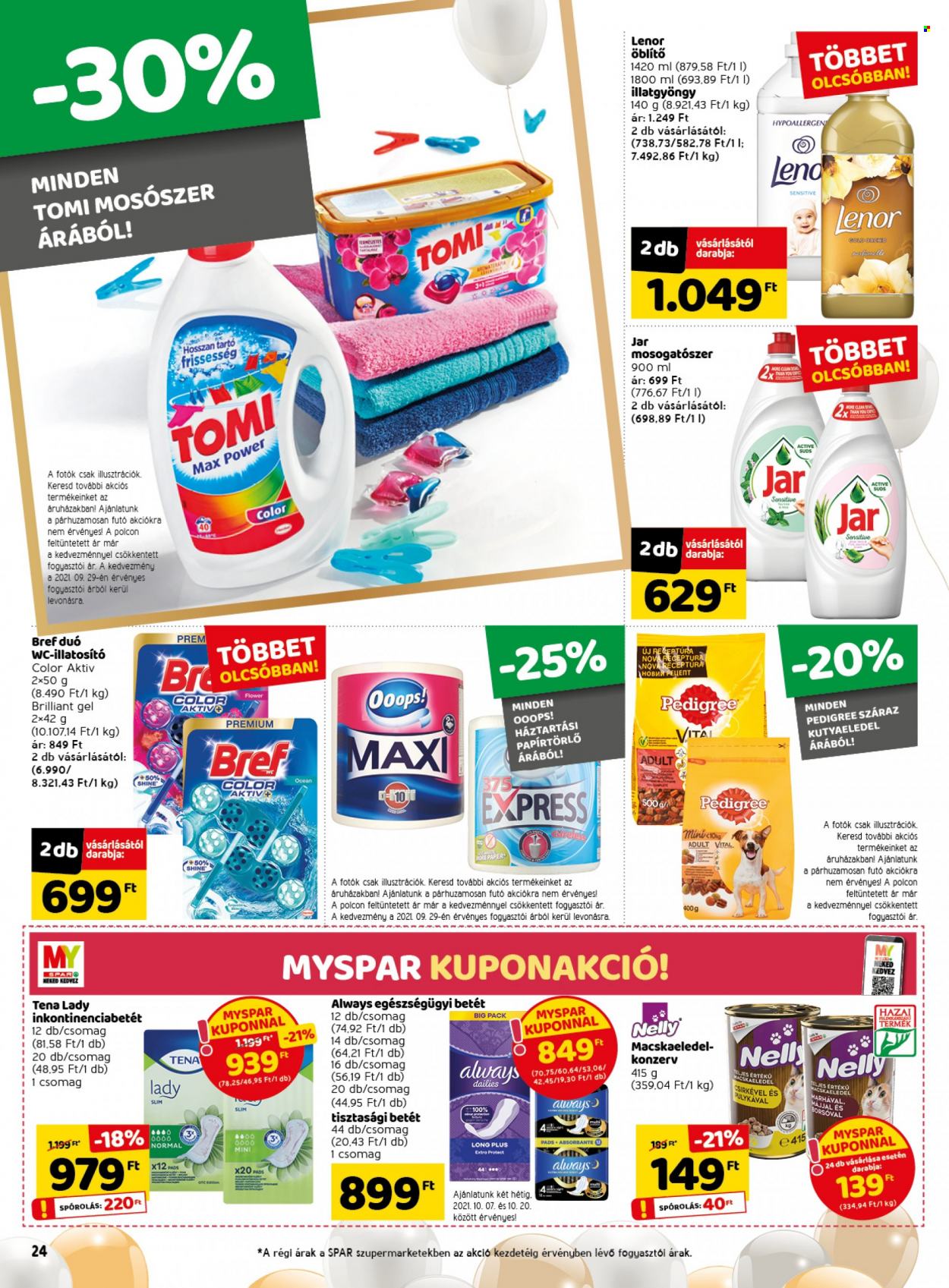 SPAR akciós újságok - 2021.10.07 - 2021.10.13. Oldal 30