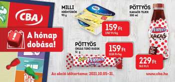 Újság CBA - 2021.10.05 - 2021.10.31.