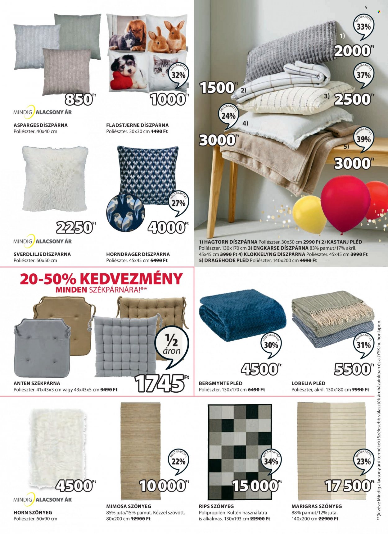JYSK akciós újságok - 2021.10.07 - 2021.10.20. Oldal 5