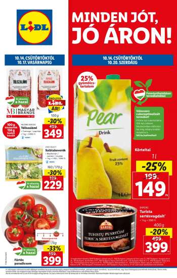 Újság Lidl - 2021.10.14 - 2021.10.20.