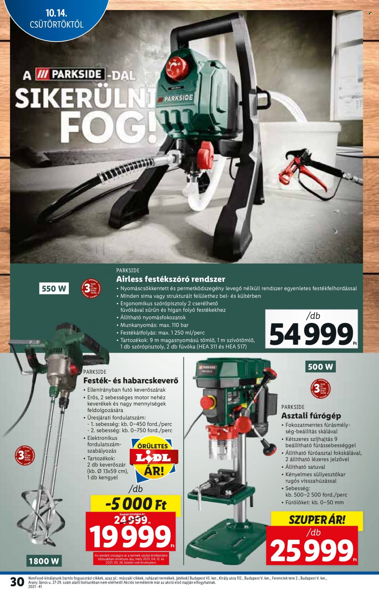 Lidl akciós újságok - 2021.10.14 - 2021.10.20. Oldal 30