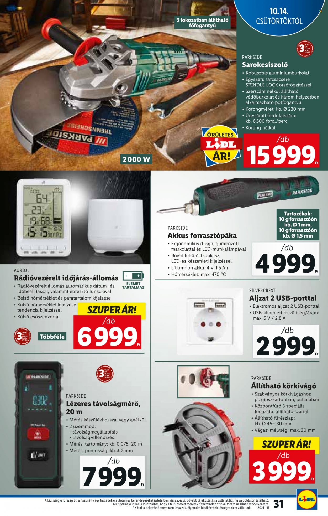 Lidl akciós újságok - 2021.10.14 - 2021.10.20. Oldal 31