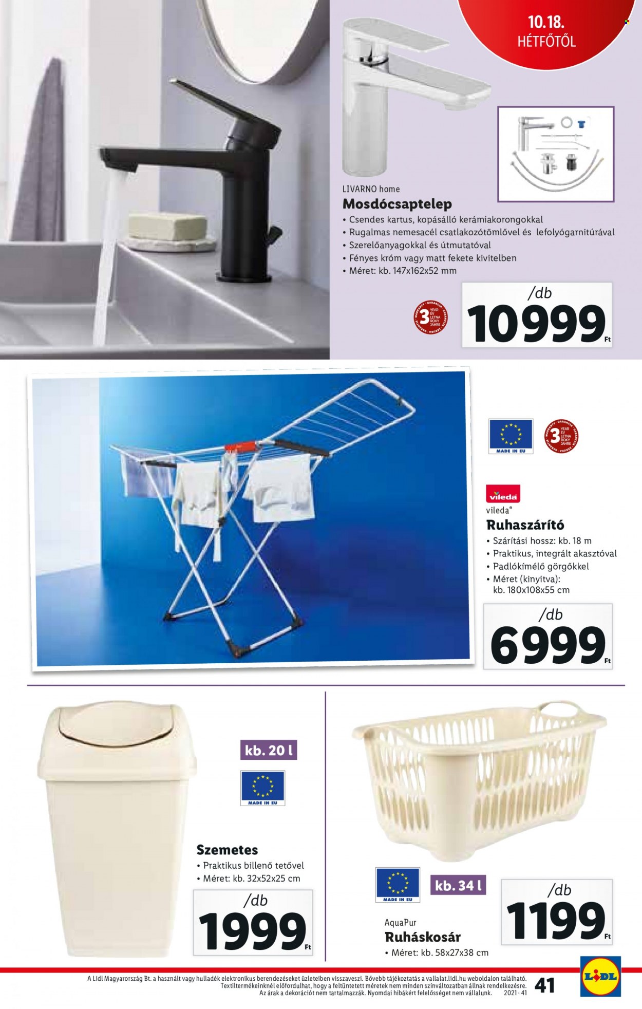 Lidl akciós újságok - 2021.10.14 - 2021.10.20. Oldal 41