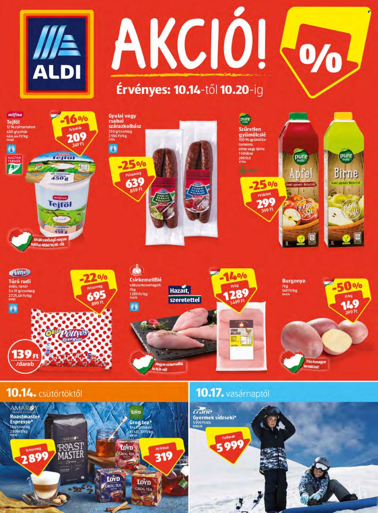 Aldi akciós újságok - 2021.10.14 - 2021.10.20. Oldal 1