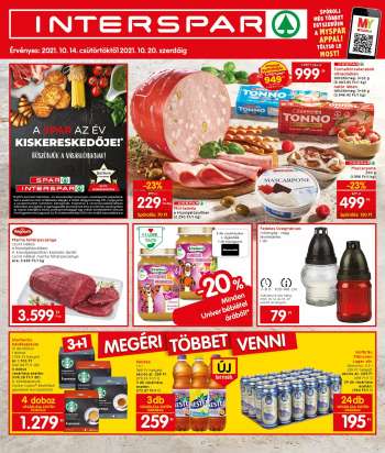 Újság INTERSPAR - 2021.10.14 - 2021.10.20.