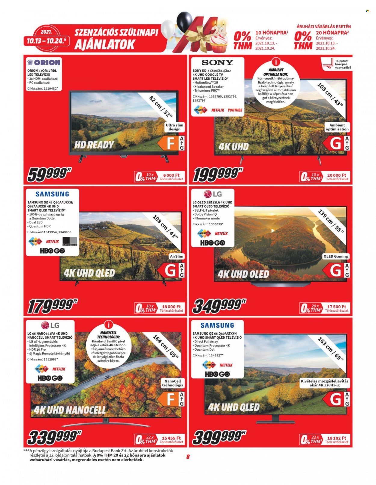 MediaMarkt akciós újságok - 2021.10.13 - 2021.10.24. Oldal 8