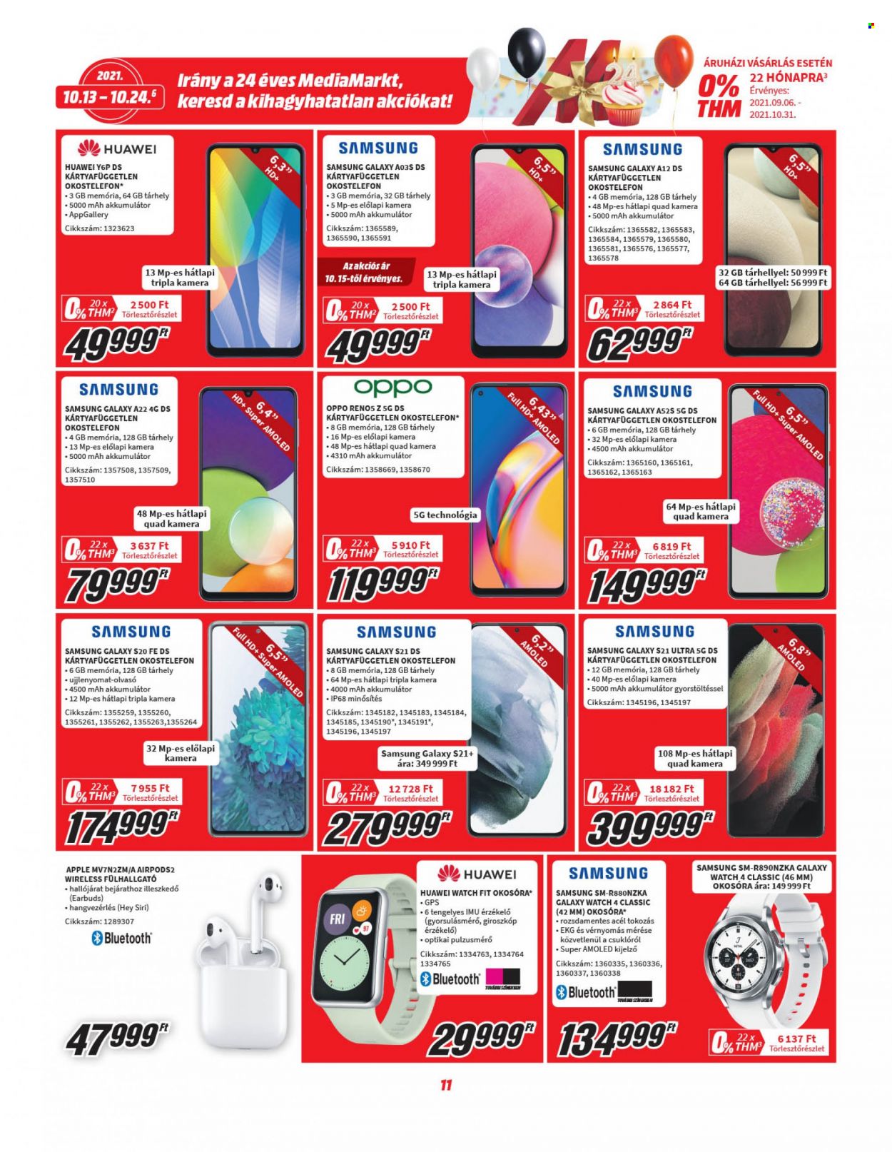 MediaMarkt akciós újságok - 2021.10.13 - 2021.10.24. Oldal 11
