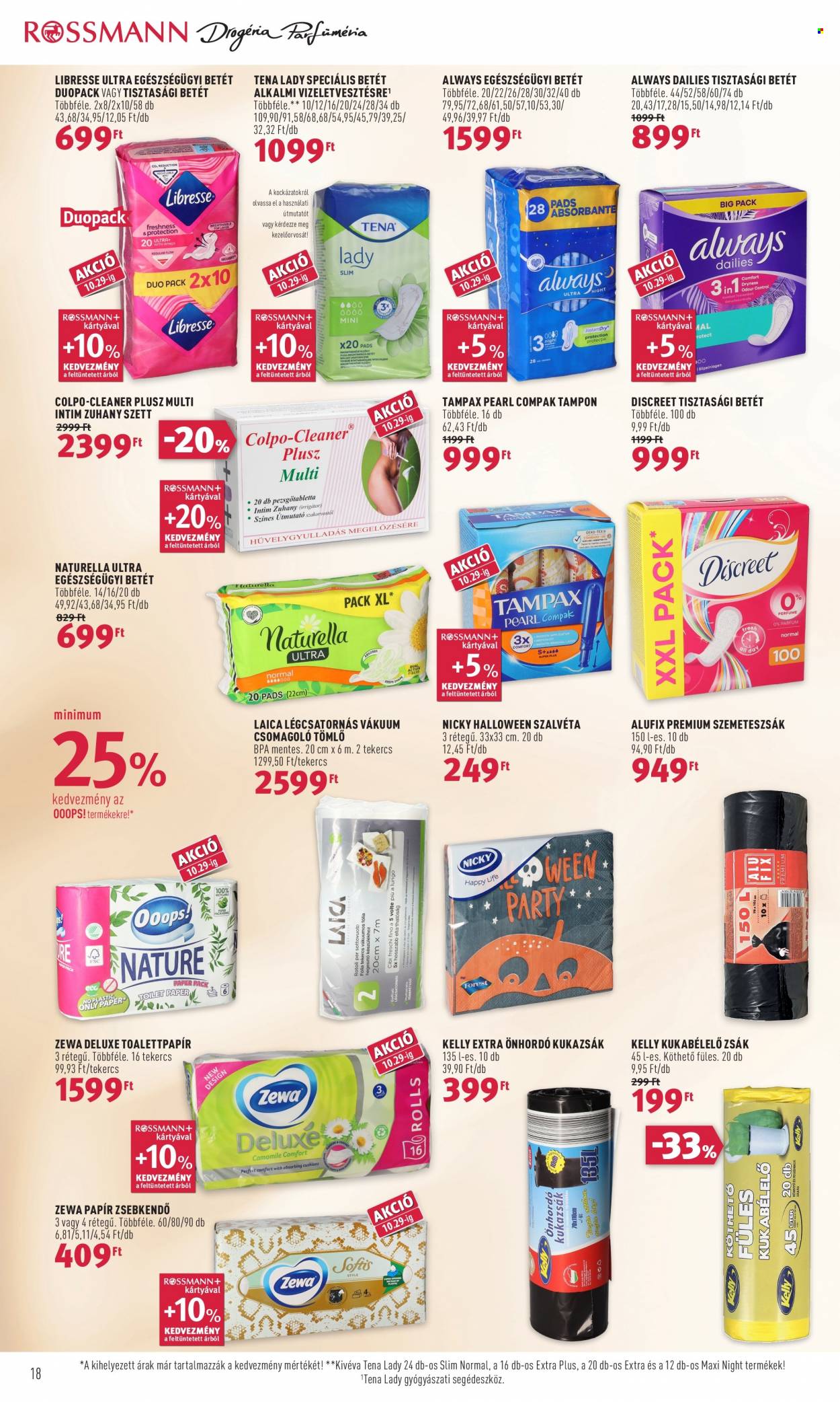 Rossmann akciós újságok - 2021.10.18 - 2021.10.22. Oldal 18