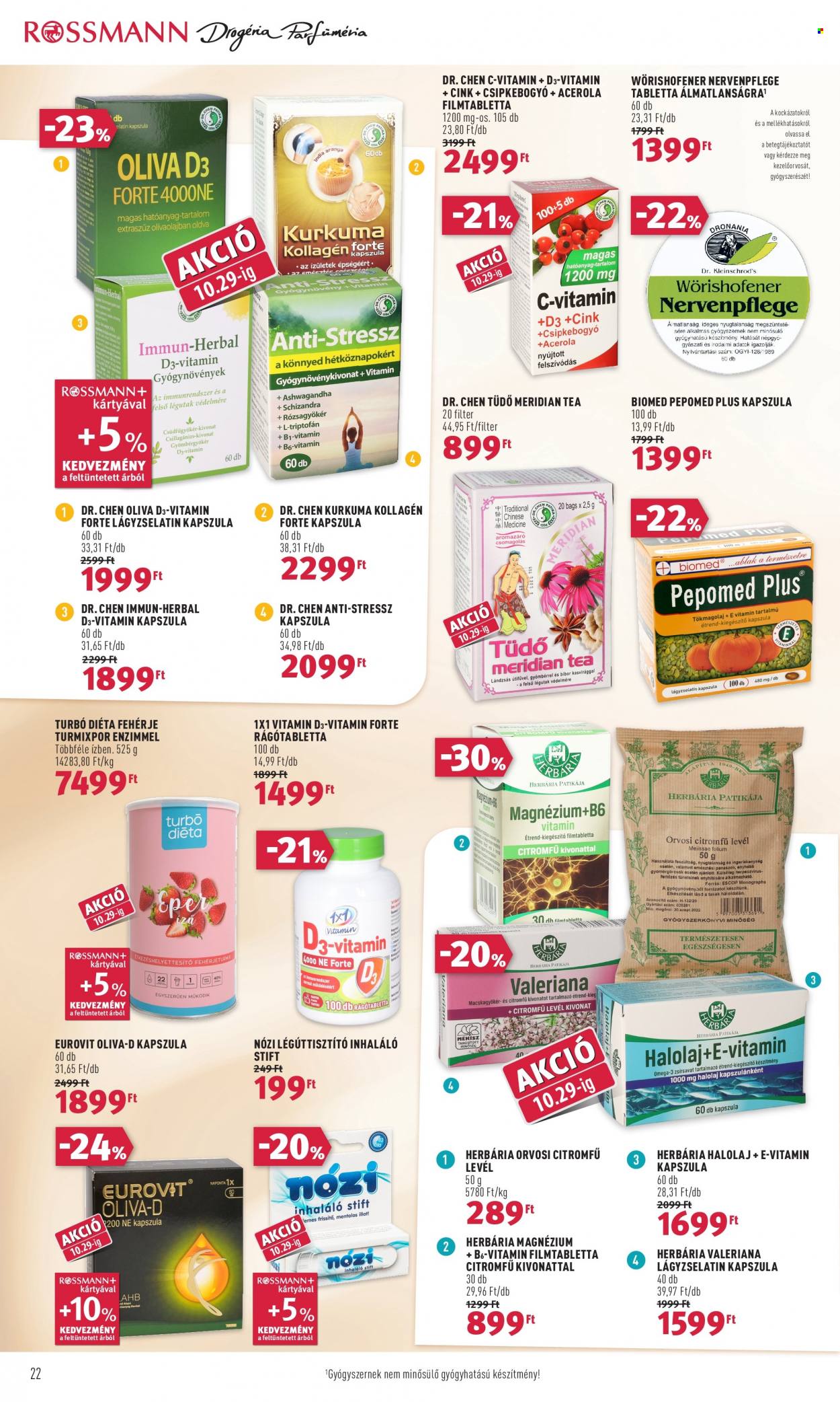 Rossmann akciós újságok - 2021.10.18 - 2021.10.22. Oldal 22