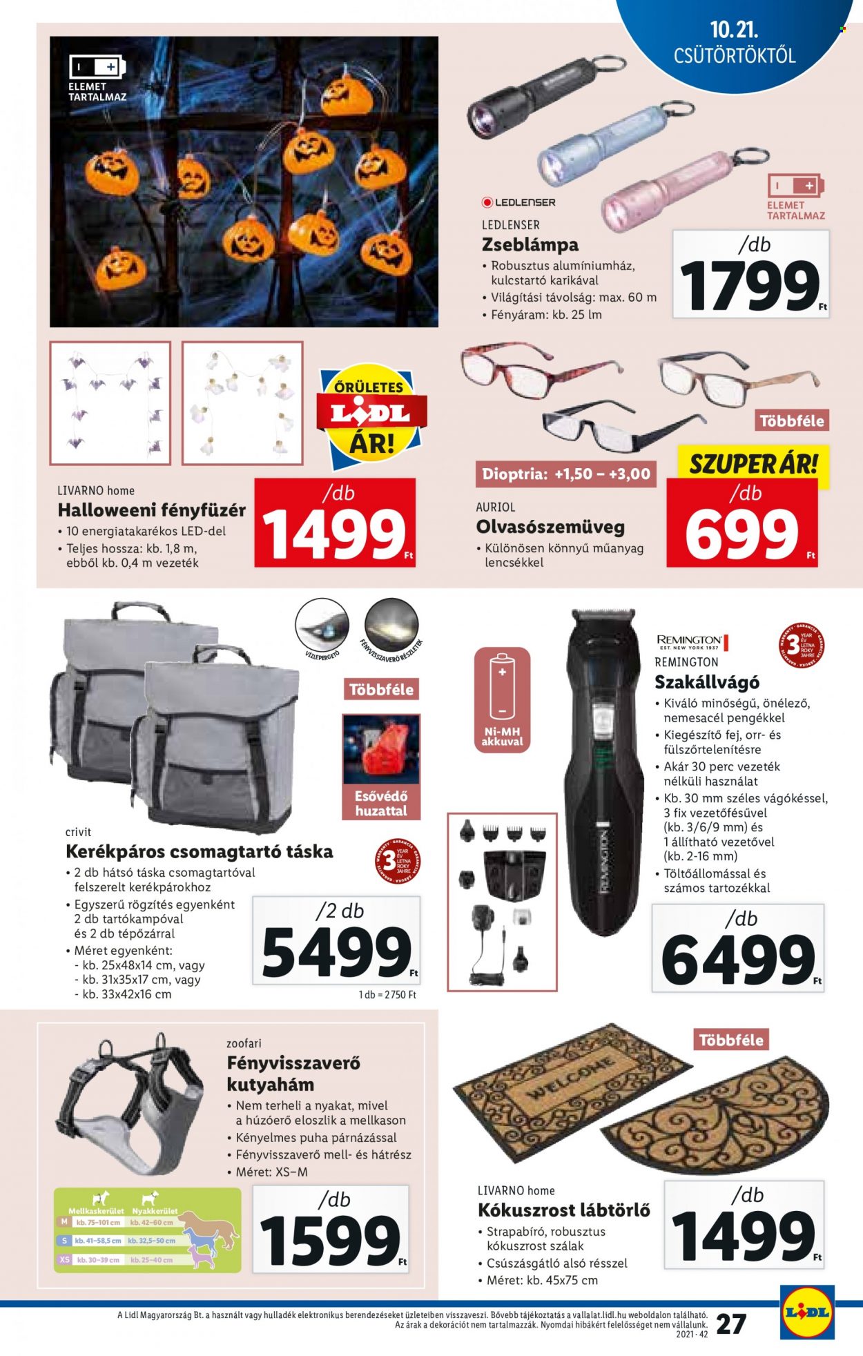 Lidl akciós újságok - 2021.10.21 - 2021.10.27. Oldal 27