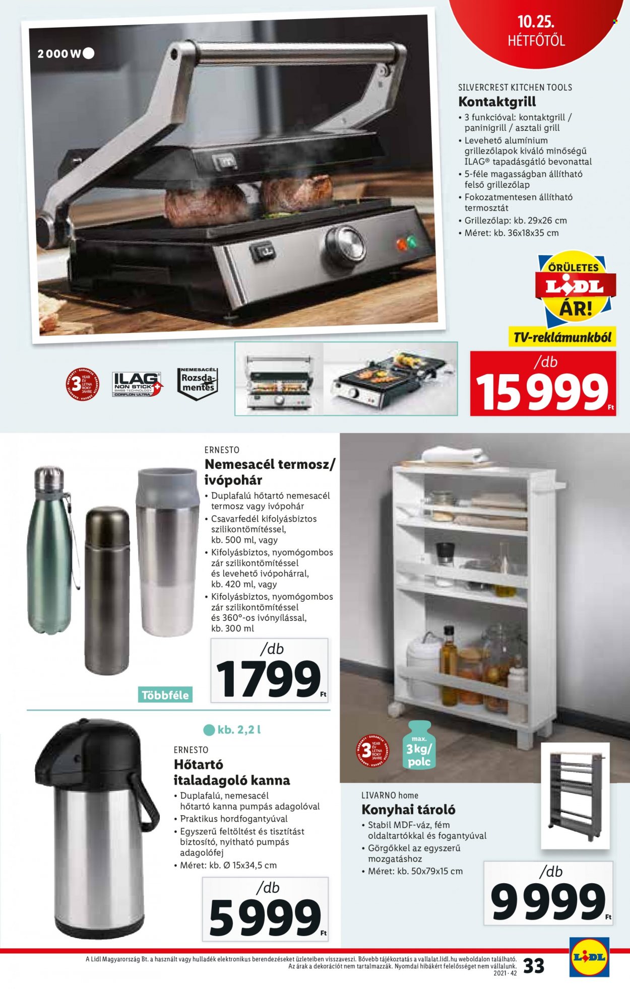 Lidl akciós újságok - 2021.10.21 - 2021.10.27. Oldal 33
