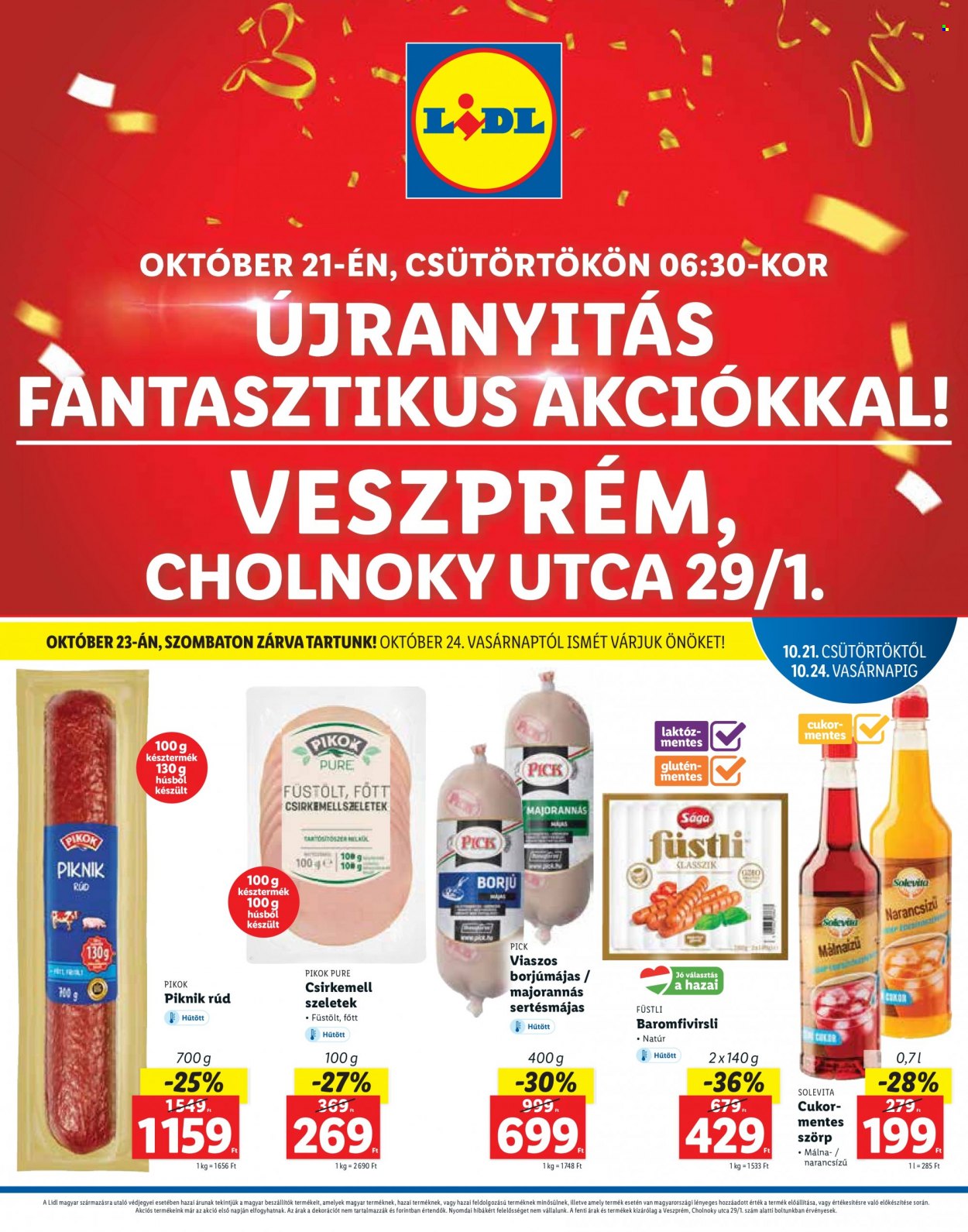 Lidl akciós újságok - 2021.10.21 - 2021.10.24. Oldal 1