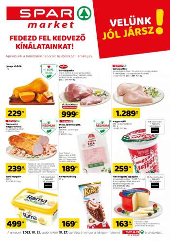 Újság SPAR market - 2021.10.21 - 2021.10.27.