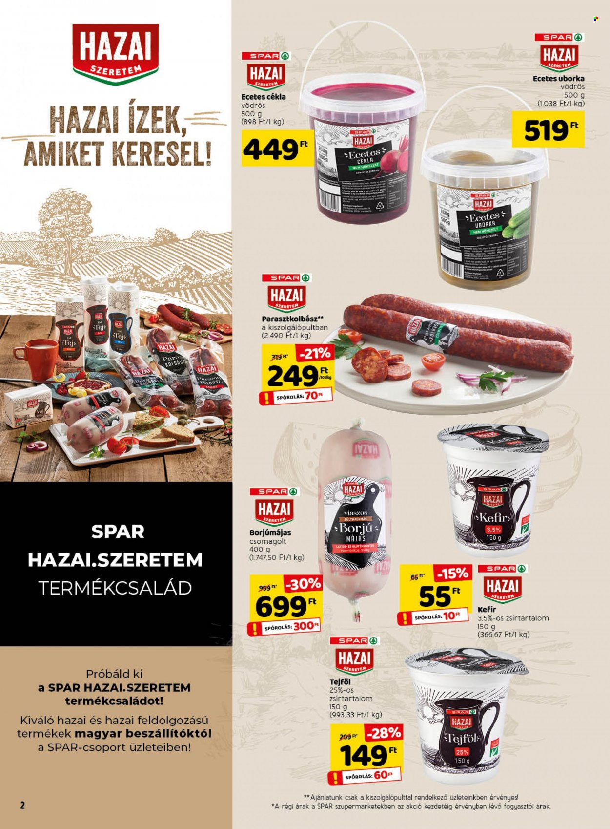 SPAR akciós újságok - 2021.10.21 - 2021.10.27. Oldal 2