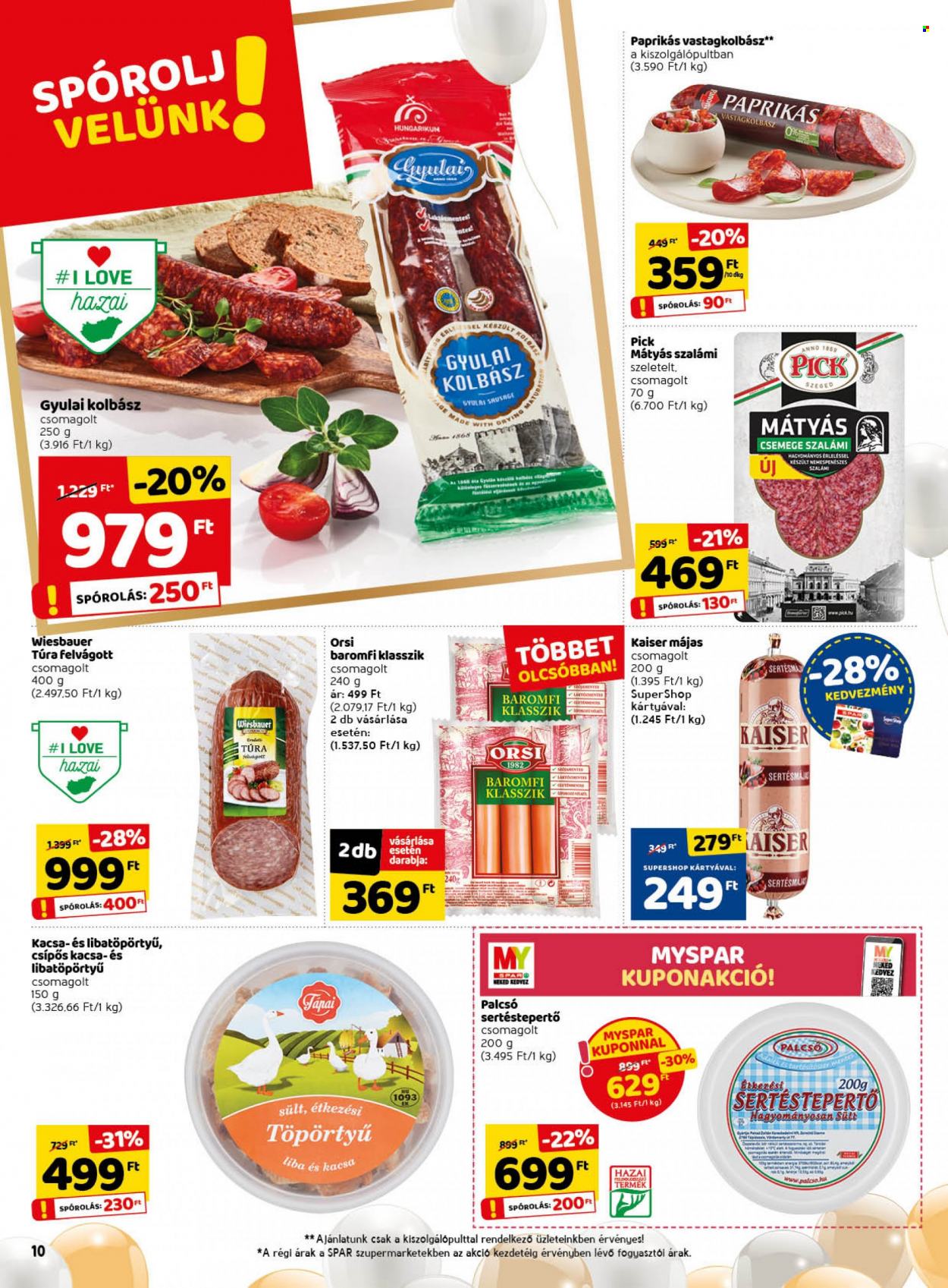 SPAR akciós újságok - 2021.10.21 - 2021.10.27. Oldal 16
